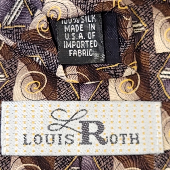 3/$25 Louis Roth Silk Tie - Picture 4 of 4